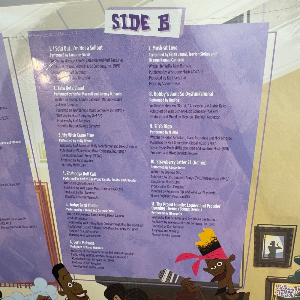 Sealed Disney Proud‎ Family Louder and Prouder Music Vinyl Record Target Violet - Picture 8 of 12